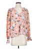 Joie 100% Polyester Pink Long Sleeve Blouse Size S - photo 1
