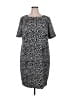 Talbots Animal Print Black Casual Dress Size 18 - photo 1