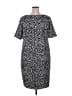 Talbots Animal Print Black Casual Dress Size 18 - photo 2
