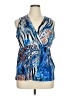 Essentials Blue Sleeveless Blouse Size XL - photo 1