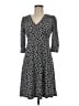 Lark & Ro Polka Dots Black Casual Dress Size 6 - photo 1