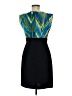 DressBarn 100% Polyester Color Block Blue Cocktail Dress Size 8 (petite) - photo 2