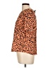 Papermoon 100% Polyester Animal Print Orange Short Sleeve Blouse Size L (petite) - photo 5