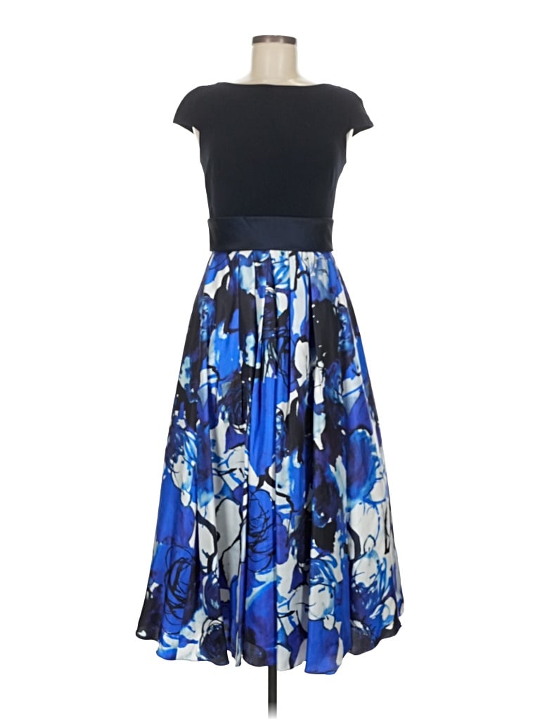 Pre-owned Theia Cocktail Dress In Blue