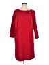 Talbots Solid Red Casual Dress Size 16W - photo 1