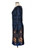 Isle Apparel Paisley Blue Cocktail Dress Size XL - photo 5