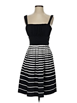 Robe Cocktail Max And Cleo Noire/écru - Une épaule - Taille 8 - Neuve Sans étiquette