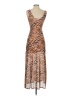 Louna Animal Print Brown Cocktail Dress Size XS - photo 2