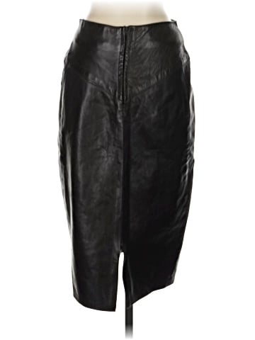 Saks Fifth Avenue Faux Leather Skirt (view 2)