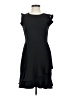 Ann Taylor LOFT Solid Black Cocktail Dress Size 0 - photo 1