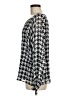 Vince Camuto 100% Polyester Houndstooth Silver Long Sleeve Blouse Size M - photo 5