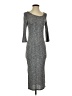 Just Fab Gray Casual Dress Size XS - photo 1