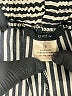 Drew Stripes Silver Black Casual Pants Size S - photo 4
