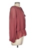 Universal Thread 100% Recycled Polyester Burgundy Long Sleeve Blouse Size M - photo 4