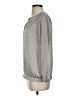 The Limited 100% Polyester Metallic Silver Long Sleeve Blouse Size S - photo 5