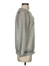 The Limited 100% Polyester Metallic Silver Long Sleeve Blouse Size S - photo 4
