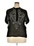 Day Birger et Mikkelsen Black Short Sleeve Blouse Size XXL - photo 1