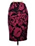 Express Design Studio Print Burgundy Formal Skirt Size 2 - photo 1