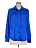 Shein 100% Polyester Blue Long Sleeve Blouse Size 6 - photo 1