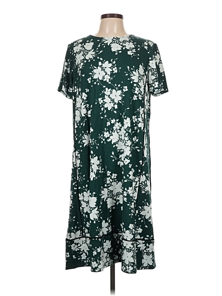 Pre-owned Jjill Casual Dress In Green