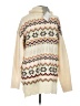 See and Be Seen Chevron-herringbone Ivory Pullover Sweater Size S - photo 2