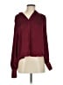 Evereve 100% Polyester Burgundy Long Sleeve Blouse Size S - photo 1