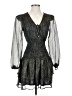 Aqua 100% Polyester Black Cocktail Dress Size XS - photo 1
