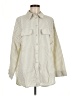 Zara Ivory Long Sleeve Button-Down Shirt Size M - photo 1