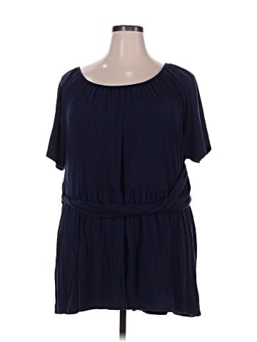 Jessica London Short Sleeve Blouse (view 1)
