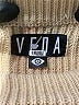 Veda Stripes Tan Turtleneck Sweater Size S - photo 7