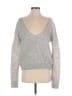 Free People Metallic Gray Pullover Sweater Size S - photo 1