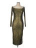 Boohoo Metallic Gold Cocktail Dress Size 10 - photo 1