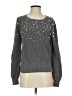Ann Taylor LOFT 100% Cotton Stars Gray Pullover Sweater Size S - photo 1