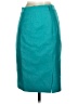 J.Crew 100% Wool Solid Teal Wool Skirt Size 00 - photo 2