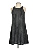 Veronica M. Metallic Gray Casual Dress Size S - photo 1