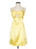 Unbranded 100% Polyester Yellow Cocktail Dress Size 4 - photo 1