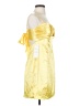 Unbranded 100% Polyester Yellow Cocktail Dress Size 4 - photo 4