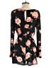 Rewind 100% Rayon Floral Black Romper Size S - photo 2