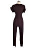 Express Solid Burgundy Jumpsuit Size S - photo 2