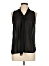 Assorted Brands 100% Polyester Black Sleeveless Blouse Size L - photo 1