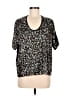 Flannel Black Short Sleeve Top Size M (estimated) - photo 1