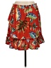 Moon River 100% Polyester Tropical Red Casual Skirt Size S - photo 2