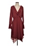 BCBGMAXAZRIA 100% Polyester Solid Burgundy Cocktail Dress Size S - photo 1