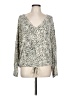 Off Duty Animal Print Ivory Pullover Sweater Size L - photo 1