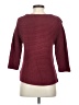 J.Jill 100% Cotton Burgundy Pullover Sweater Size S - photo 2