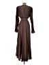 L'IDÉE 100% Polyester Brown Casual Dress Size 2 - photo 2