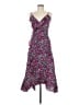Shein 100% Polyester Floral Purple Cocktail Dress Size 6 - photo 1