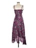 Shein 100% Polyester Floral Purple Cocktail Dress Size 6 - photo 2