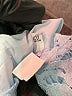 Unbranded Blue Long Sleeve Blouse Size 6X - photo 6