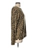 LNA Animal Print Brown Pullover Sweater Size L - photo 4